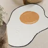 Tappeti Tappeto in peluche con uova fritte Zerbino morbido Tappetino Tappeto Casa Soggiorno Bagno Camera antiscivolo Imitazione cashmere