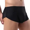 Underpants Men Briefs Underwear Sexy Translucent Thin Ice Silk Seamless Male Panties U-convex Slips Cueca Masculina Gay Lingerie