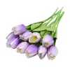 Decorative Flowers 5PCS Artificial Tulip Flower Real Touch Bouquet Fake For Wedding Decoration Home Garen Decor