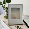 Alüminyum küçük fotoğraf çerçevesi Pleksiglas ile asılı duvar için 13x18cm metal resim çerçevesi resimler için fotoğraf dekoru