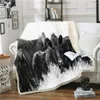 Blankets Cow Cattle Pattern Sherpa Fleece Bed Blanket Bedspread Coverlet Cover Soft Lightweight Warm Cozy