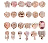 925 livres argent nouveau charme de mode pour Pandora 2023 or Rose Magnolia fleur rêve Net creux perle accessoires perles