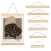 Magnetic Wood Poster Hanger Frame Diy Teak Pine para fotos Rolls Picture Pinturas Pinturas