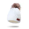 Шариковые кепки вязаная детская шапочка для шляпы младенца для мальчика для мальчика для девочки теплые дети Осенние зимние девочки для малыша капота энфантбол