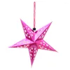 Decorazioni natalizie Anno 2023 Colore 30 cm Pentagramma laser stereo Buon albero per la decorazione artigianale regalo domestico