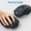 Trådlös mus Bluetooth Mouse laddningsbara datormöss Wirless Gaming Mouse Ergonomic Silent USB Mause Gamer för Laptop PC