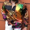 長袖 Tシャツ シャツシュミーズ Masculina カジュアルハワイアンプリントブラウスカミーサ夏のファッション 3XL メンズ Hombre シャツ男性のためのブラウスコットンドレスシャツ dhgates