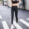 Pantalon actif 2023 femmes Yoga Leggings Gym Sport Fitness femme entraînement Legg dames noir livraison directe