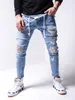 Men's Jeans Denim Mannen Broek Heren Skinny Joggers Ripped Man Rits Hip Hop Harajuku Mannelijke HommMen's