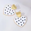 Серьги -серьги Tredny Jewelry Dot Heart Drop For Woman Girls Girl