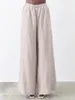 Dwuczęściowe spodnie damskie bawełniany linia kobiet ustawiona letnie ubrania swobodne ubrania bluzka z rękawem puff rękawy z szerokiej nogi garnitur 2 stroje dresowe
