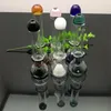 Rökande rör Enkel glaserande rökare glas bongs oljebrännare glas