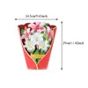 Geschenkkarten, 3D-Pop-Up-Blumen-Grußkarten, Hochzeitskarte, Jahrestag, Erntedankfest, Valentinstag, Geburtstagsgeschenk, Dankeskarte, handgefertigte Karten Z0310