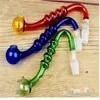 Rauchleitungen Shisha Accessoires 4 Farbe Renju Topf Großhandel Glas Bongs Ölbrenner Glas Wasser Rohröl Rauch, Öl.