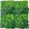 Flores decorativas 50x50cm Planta artificial Planta fundo ao ar livre Anti-ultraviolet Milão Grass de plástico para casas de casamento Janela