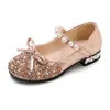 Scarpe piatte Ragazze Principessa Bambini Moda Perline Paillettes Ragazze Costume Danza Festa Matrimonio Bambini