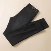 2023 Nuovi da Uomo Moda Vaqueros Montana 디자이너 고급 Puro Nero Jeans Pantaloni Slim Stretch Tendenze Giovanili