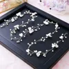 Headpieces Western Wedding Hair Accessories Handmade Flower Pearl Belt Bridal Jewelry Ornament Fashion Hairpin Headdress Headband