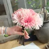 Decorative Flowers Handmade Mothers Day Home Deco Artificial False White Chrysanthemum Realistic Marigold Wedding Douquet Decor