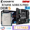 Gigabyte B760M Aorus Pro LGA1700 Материнская плата Intel Core 13th I7 13700KF Комплект поддержки ЦП DDR5 128GB 7600 (O.C.) MHZ Mainboard New