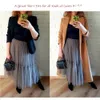 Skirts Maxi Long Tulle Skirts for Women Black Gothic Pleated Skirt Casual Party Fairycore Summer Winter Jupe Longue Falda Mujer 230310