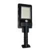 Solar Street Light Outdoor 168 LED Motion Sensor Solar Powered Garden Wall Lamp IP65 Waterproof 3 Arbetslägen med pole