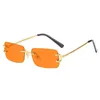 Luxury Designer High Quality Sunglasses 20% Off card frameless trend small box ocean slice trimming optical glassesKajia