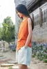 Women's Tanks 2023 Spring Summer Casual 4 Solid Color O Neck Sleeveless Cotton Women One Size Irregular Vest Jl-bxf2383