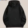 Men's Hoodies Sweatshirts Autumn Winter Fleece Men Plain Black White Pullover Warm Casual Basic Korean Fashion HOODI 230309