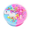 60 ml Unicorn Puff Slime Toys Light Clay Candy Blue Pink Modeling Polymer Sand Fluffy Plasticine Gum för Handmade Toy 1884