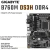 Gigabyte B760M DS3H DDR4 LGA 1700 Motherboard Intel Core 13th i5 13400F CPU Set Support D4 128GB PCIe 4.0 M.2 Mainboard New