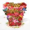 Cartões -presente 10 pacote feliz cartão do dia das mães 3d cartões para mamãe festival Gift Z0310