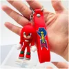 Anime Manga Supersonic Sonic PVC Porte-clés Dessin animé Couple Sac Pendentif Étudiant Cadeau Drop Livraison Jouets Cadeaux Figurines Film Gam Dhfsb