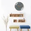 Relógios de parede Ubaro simples e elegante relógio de parede com rosto espelhado para o quarto da sala decoração movimentação de mudo do tempo colorido 14 polegadas 230310