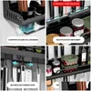 Storage Holders Racks Modern Kitchen Shelf Wallmounted Spice Rack Space Aluminum Mtifunctional Punch Kichen Organizer RRA