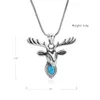 Chaînes Cerf Style En Acier Inoxydable Crémation Urne Cendres Cylindre Fiole Pendentif Collier Charme Mémorial Bijoux