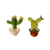 Decorative Figurines Objects & Creative Cactus Desktop Decoration Glass Living Room Small Home European Micro Landscape BonsaiDecorative