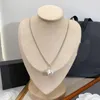 Pearl Pendants Designer Naszyjnik Złote Srebrne łańcuchy dla mężczyzn Kobieta luksusowa biżuteria list