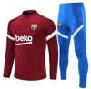 Tracksuit 21/22/23 Barcelona Football Player Version Barca Set Adult Boys Training Suit Men and Kids Tracksuits Ansu Fati Pedri Lewandowski Cam YW93