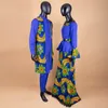 Vêtements ethniques Vêtements de couple africain Femmes Imprimer Haut à col en V et jupes en dentelle Match Hommes Tenues Dashiki Long Gilet Chemise et Pantalon Ensembles Y22C041 230310