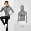 Damen Jacken Langarm Sportjacke Frauen Reißverschluss Fitness Yoga Shirt Winter Warm Gym Top Activewear Laufmäntel Trainingskleidung