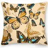 Kudde 45 45 cm Case Polyester Square Cover Kast Kontorssoffa Butterfly Pillows Funda CoJines 45x45