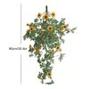 Fiori decorativi Ghirlande Margherita artificiale Appeso a parete Ghirlanda Rattan Simulazione Girasole Edera Giardino Soggiorno Decorazioni finte Seta Home F