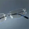 2024 Fashion Men's Luxury Designer Dames Zonnebril Clear Eye Glazen Men Randloze transparant herenmerk Optisch frame Computer Eyewear Glass Frameskajia