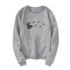 Womens Hoodies Sweatshirts Spring Autumn Wildflower Dandelion Print Women Casual Long Sleeve O Neck Female Cartoon Cute Sweatshirt Femme Clothing 230310