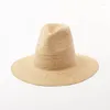 Шляпа с широкими кражами тщательно ручная ручная сплетенная raffia jazz ляп