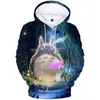 Moletom de capuz masculino moletons de anime japonês capuz masculino cartoon Totoro Padrão Mulheres Sorto Sweatshirts Opedizes Trend Y2K Jackets Tops 230310