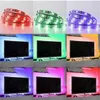 Светодиодные полоски не водонепроницаемые 5 В USB RGB Светодиодная полоска Light 5050 SMD Светодиодные светодиодные стриптиз -световые телевизовы