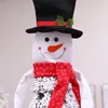 Décorations de Noël – Arbre de Noël, bonhomme de neige, décoration dentelée, haut de chapeau de jour.