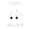 Dangle Earrings 3 Colors Blue/Green/Red Circle Acrylic Beads Women Fashion Jewelry Short Brincos Wholesale